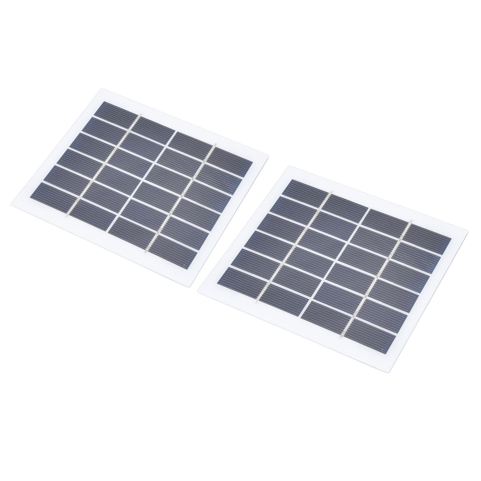 2 Pcs Portable Solar Panel 2W 6V Mini Solar Cells High Conversion Efficiency for Household Lighting System V1294-YM0523-3114220027811