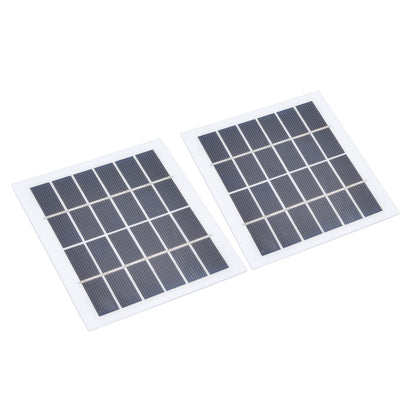 2 Pcs Portable Solar Panel 2W 6V Mini Solar Cells High Conversion Efficiency for Household Lighting System V1294-YM0523-3114220027811