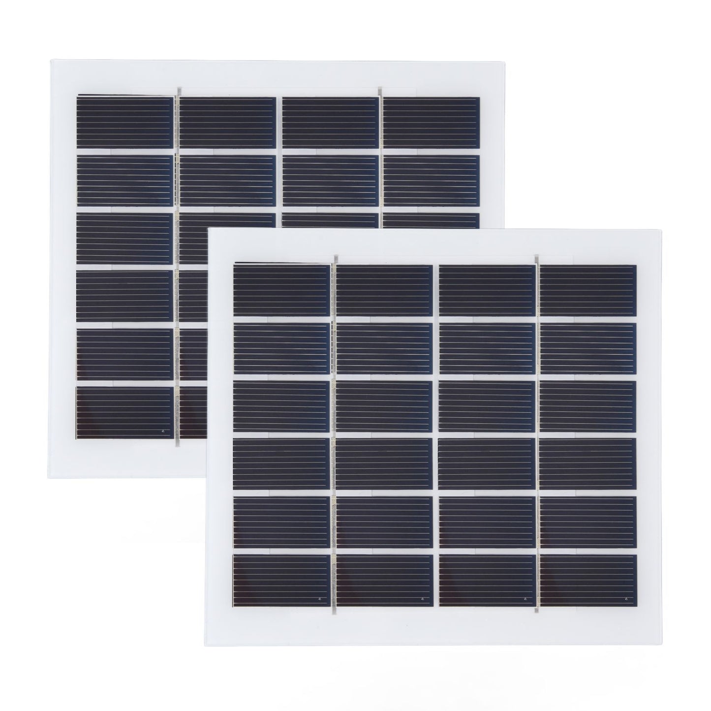 2 Pcs Portable Solar Panel 2W 6V Mini Solar Cells High Conversion Efficiency for Household Lighting System V1294-YM0523-3114220027811