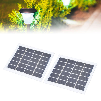 2 Pcs Portable Solar Panel 2W 6V Mini Solar Cells High Conversion Efficiency for Household Lighting System V1294-YM0523-3114220027811