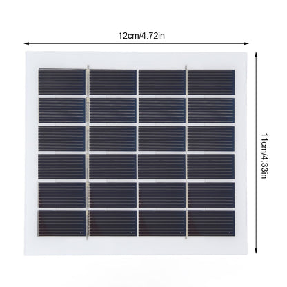 2 Pcs Portable Solar Panel 2W 6V Mini Solar Cells High Conversion Efficiency for Household Lighting System V1294-YM0523-3114220027811