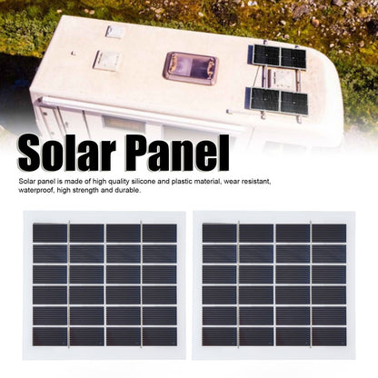 2 Pcs Portable Solar Panel 2W 6V Mini Solar Cells High Conversion Efficiency for Household Lighting System V1294-YM0523-3114220027811