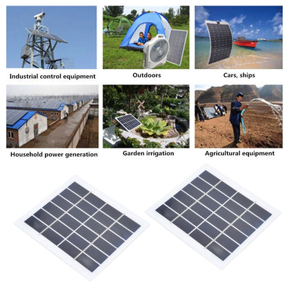 2 Pcs Portable Solar Panel 2W 6V Mini Solar Cells High Conversion Efficiency for Household Lighting System V1294-YM0523-3114220027811