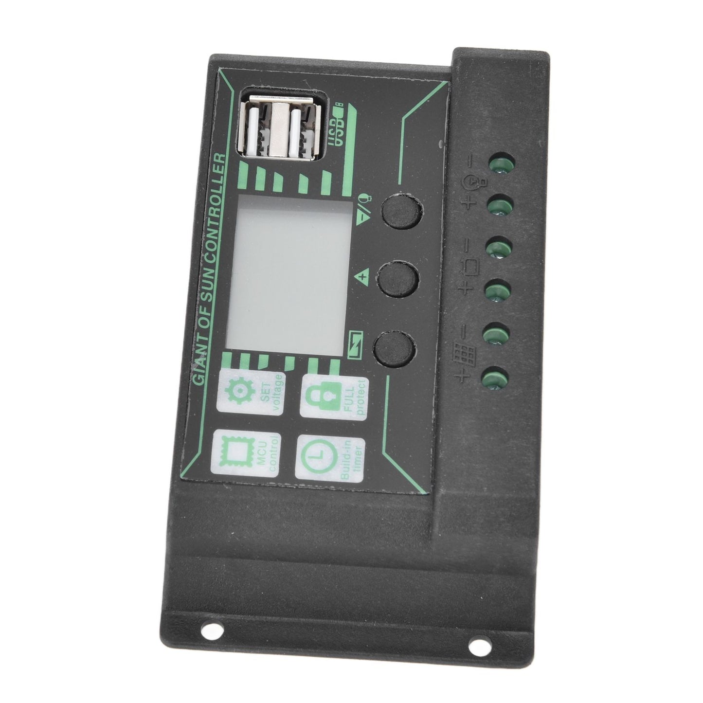 Solar Charge Discharge Controller Adjustable LCD Display PWM Dual USB Photovoltaic MPPT Solar Panel Regulator V1294-YM0523-3114220028513