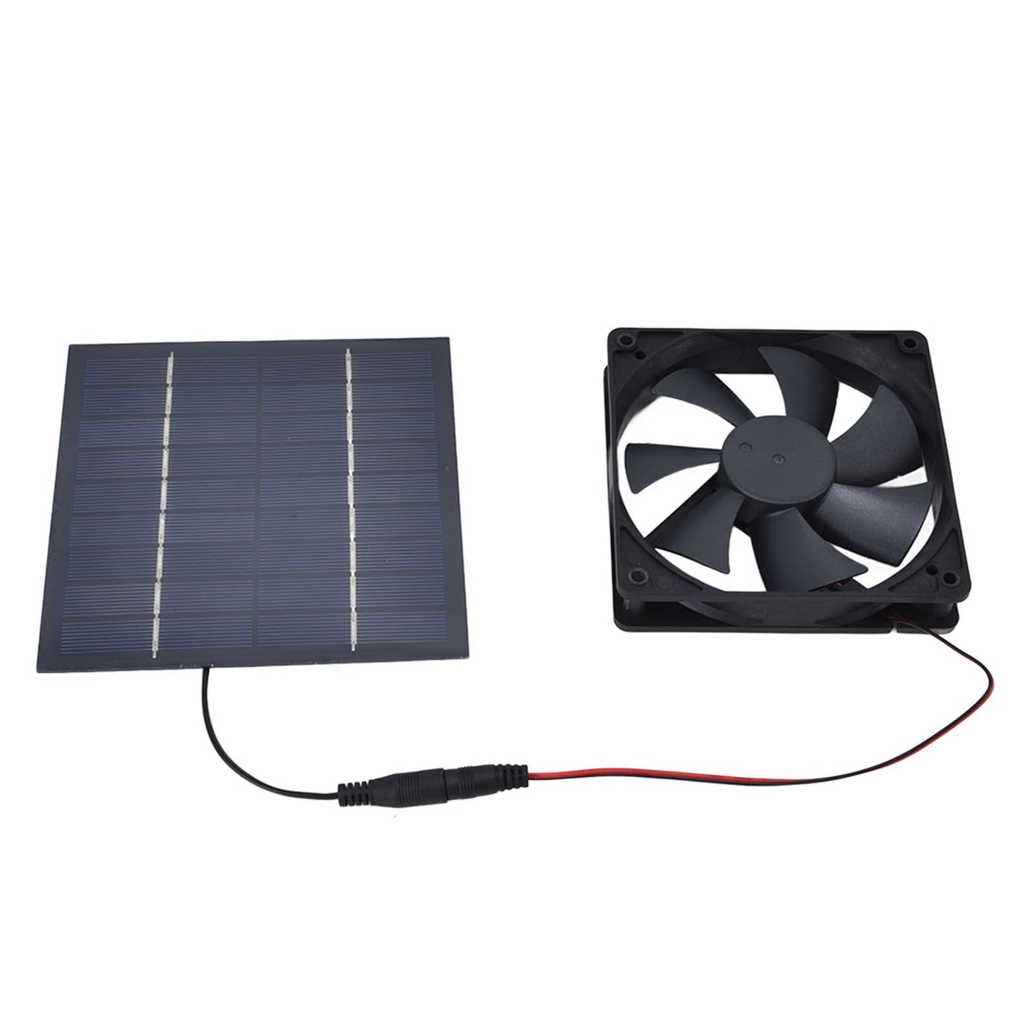 Solar Powered Exhaust Fan 10W Single Fan Waterproof Solar Panel Fan Kit for Chicken Coops Greenhouses V1294-YM0523-3114220029311