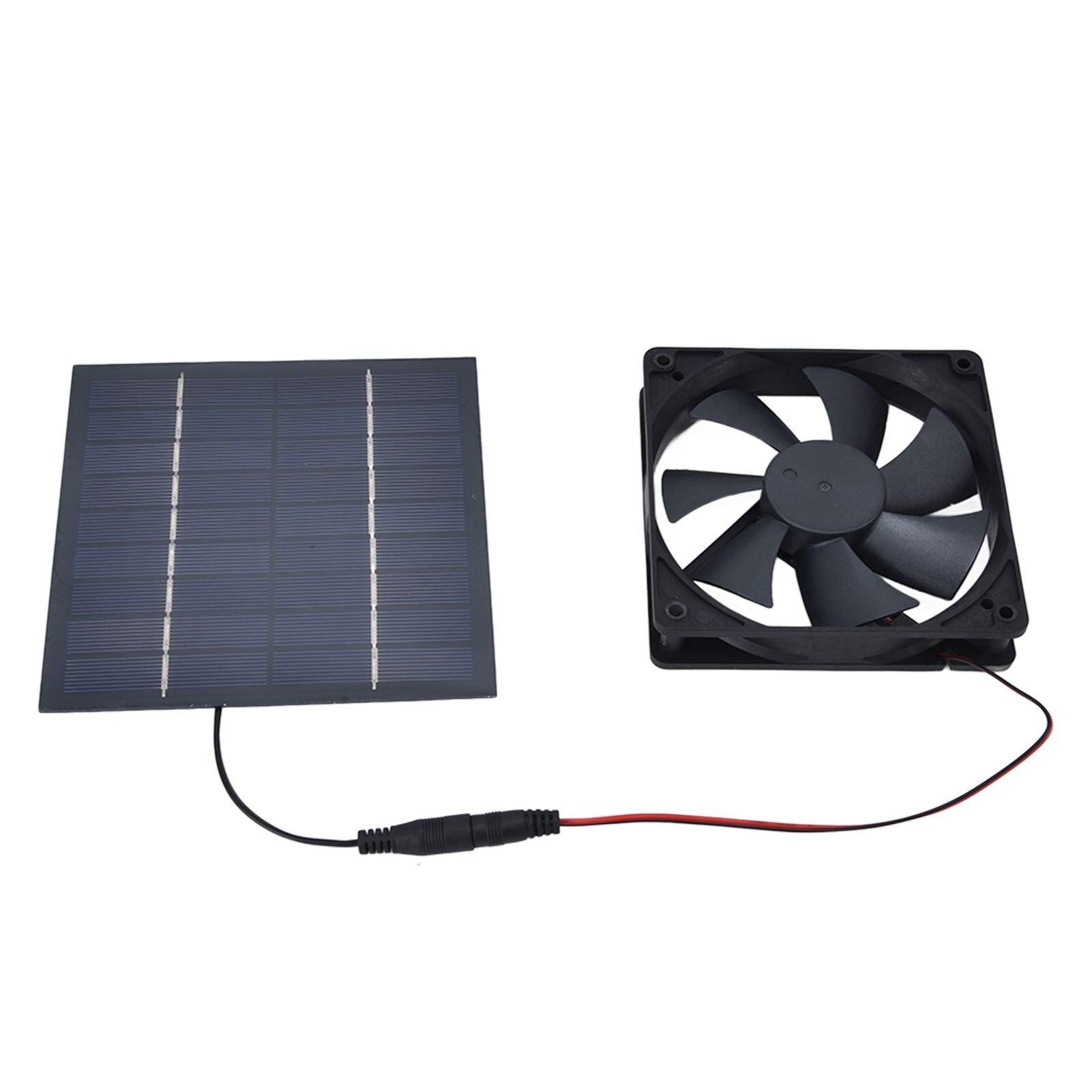 Solar Powered Exhaust Fan 10W Single Fan Waterproof Solar Panel Fan Kit for Chicken Coops Greenhouses V1294-YM0523-3114220029311