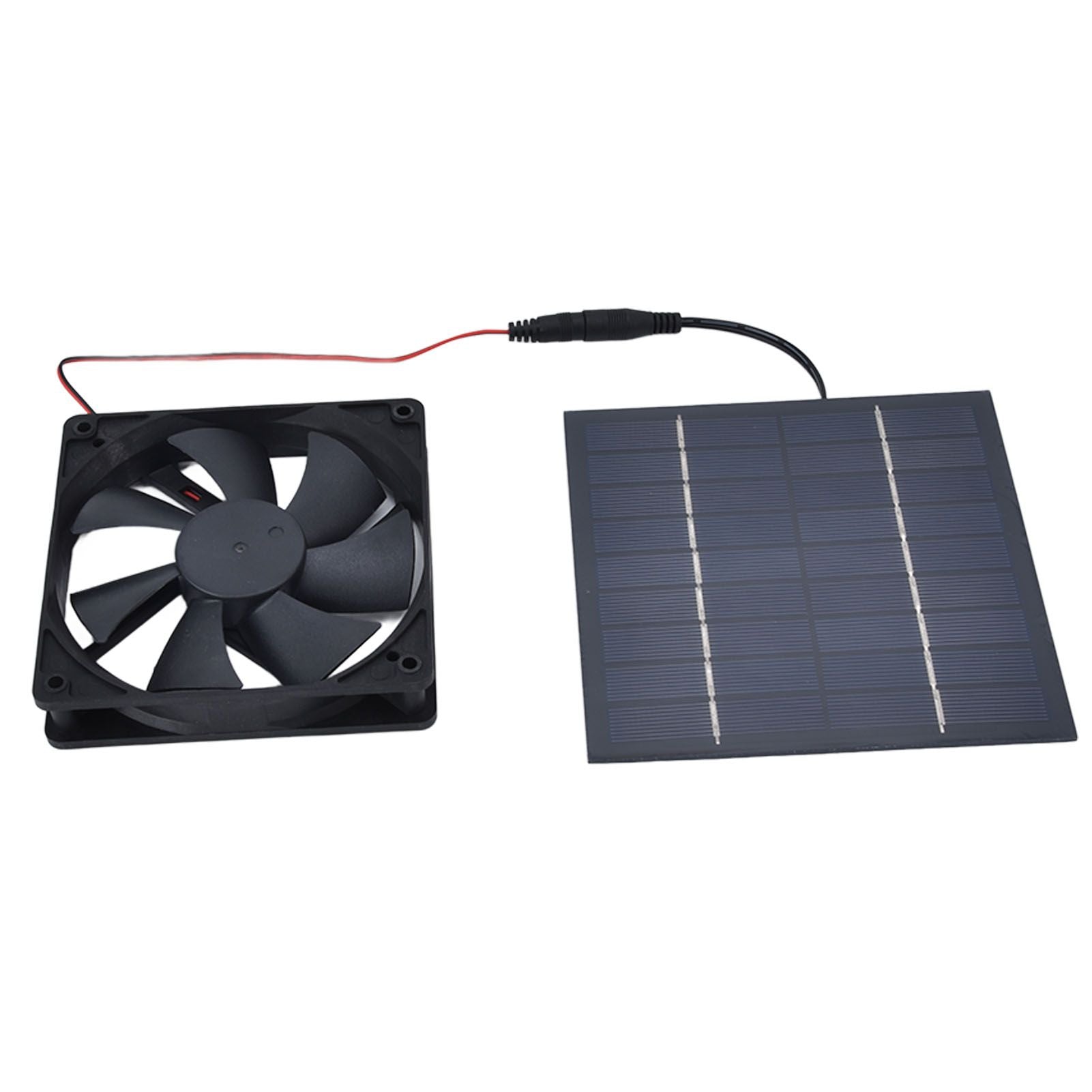 Solar Powered Exhaust Fan 10W Single Fan Waterproof Solar Panel Fan Kit for Chicken Coops Greenhouses V1294-YM0523-3114220029311