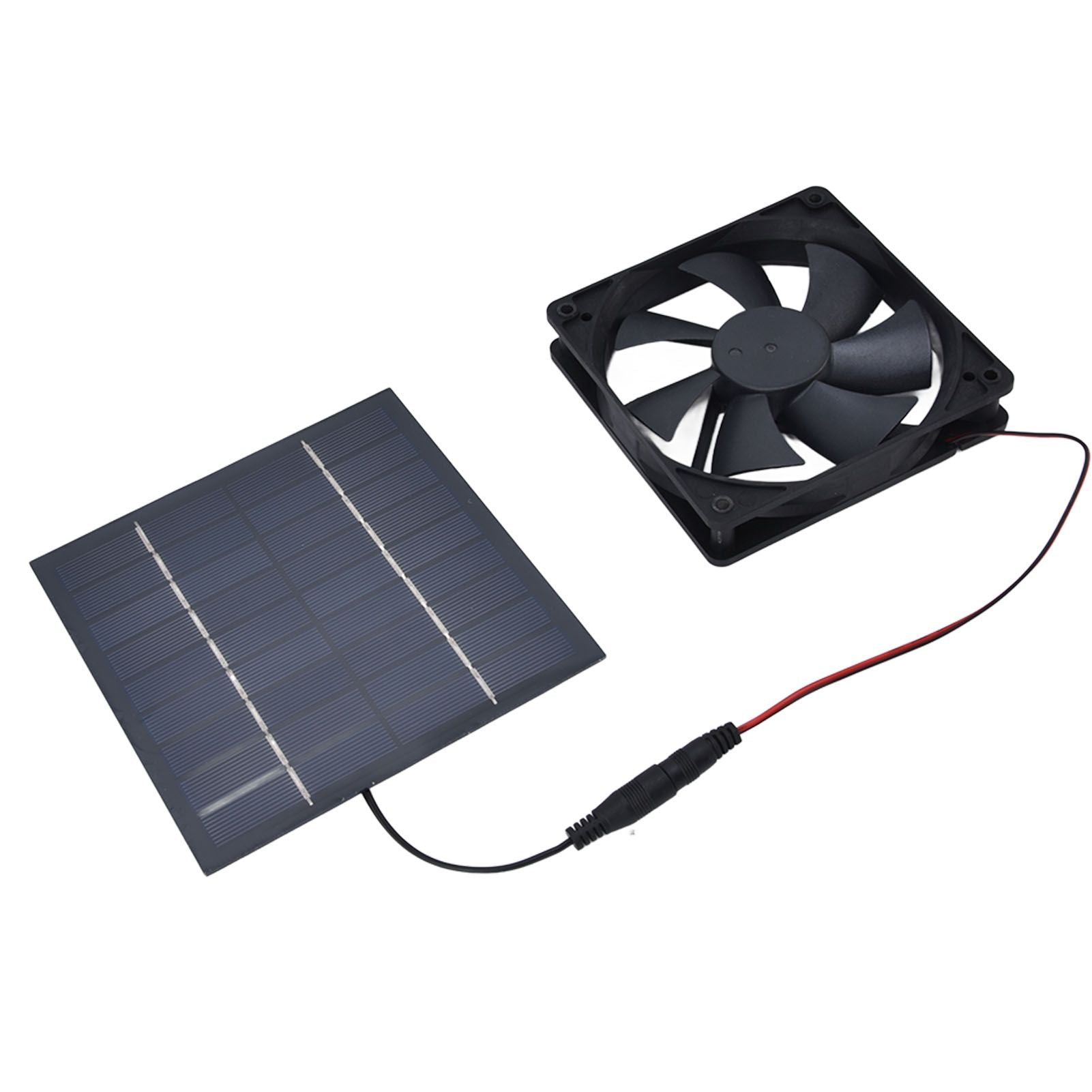 Solar Powered Exhaust Fan 10W Single Fan Waterproof Solar Panel Fan Kit for Chicken Coops Greenhouses V1294-YM0523-3114220029311