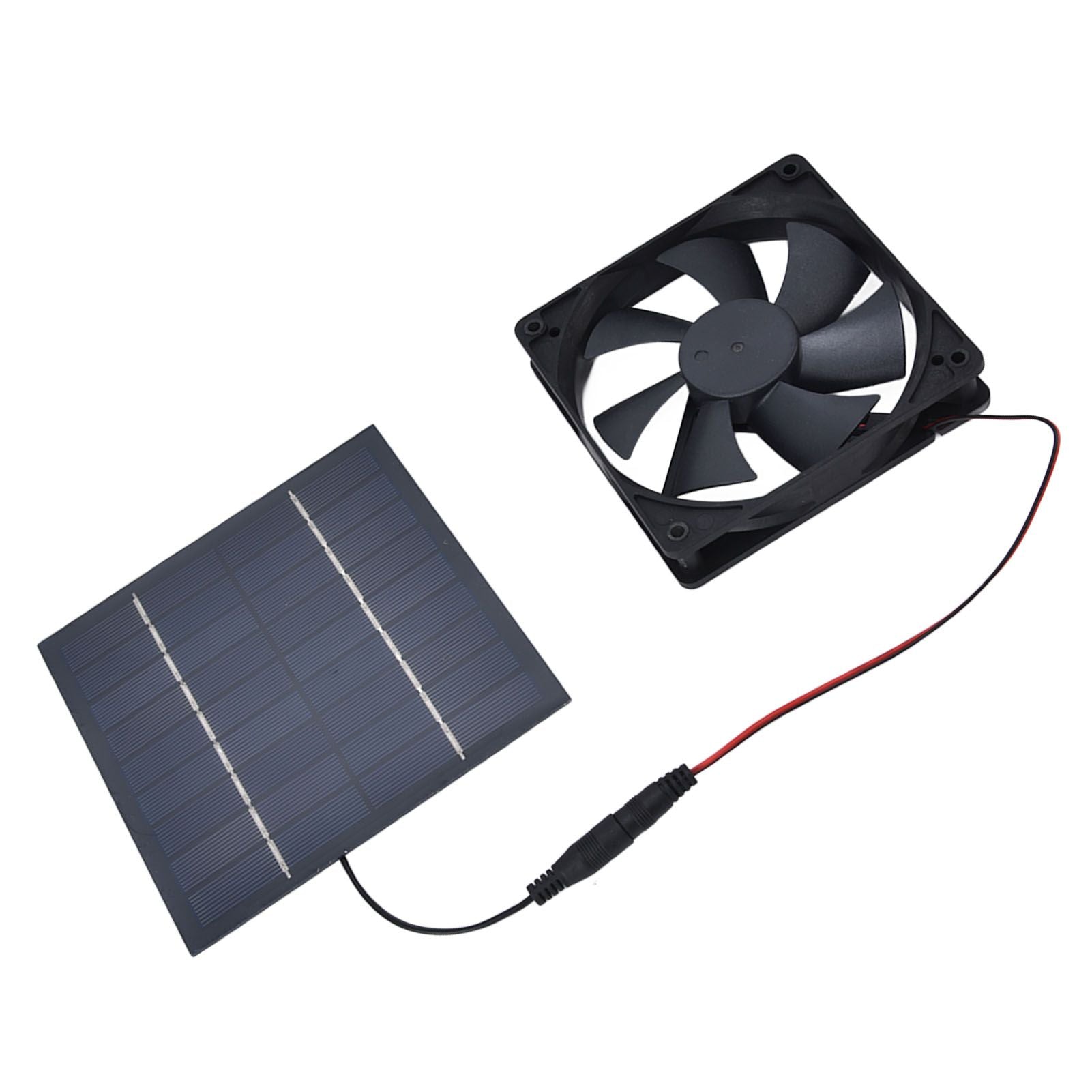 Solar Powered Exhaust Fan 10W Single Fan Waterproof Solar Panel Fan Kit for Chicken Coops Greenhouses V1294-YM0523-3114220029311
