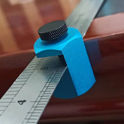 Aluminium Alloy Framing Square Attachment Jig Easy Grip Stair Gauge for Layout Blue V1294-YM0523-3114220029811
