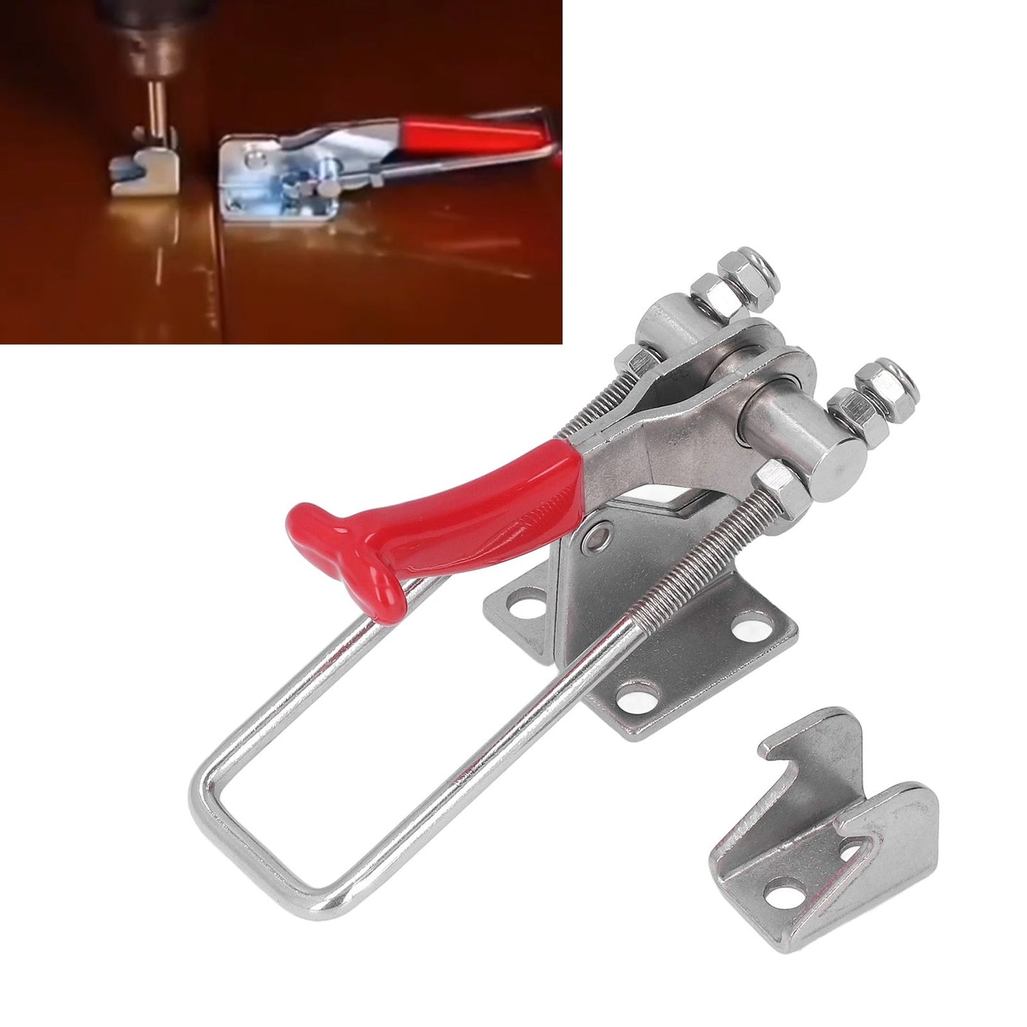 Adjustable Toggle Clamp 318kg Clamping Force Stainless Steel Toggle Clamp Latch Quick Release Lever Clamp for V1294-YM0523-3114220030411
