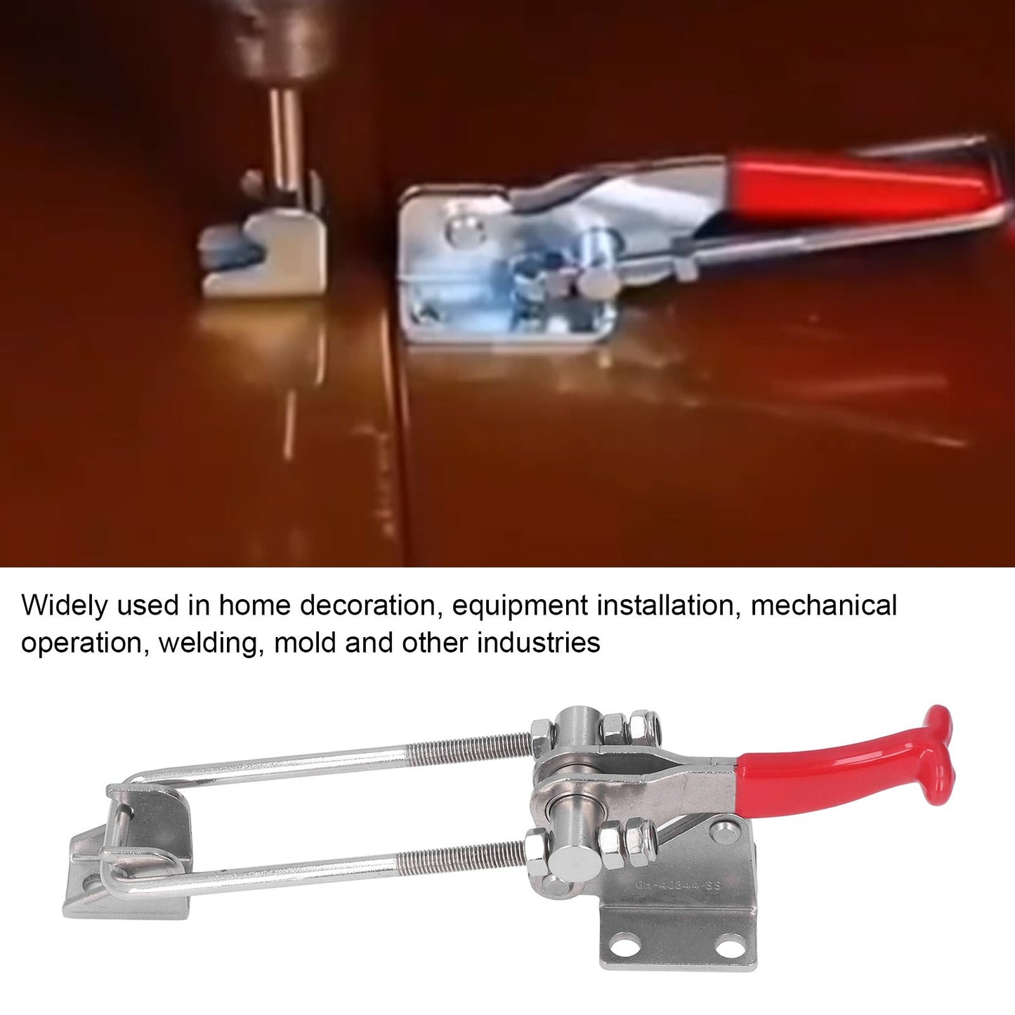 Adjustable Toggle Clamp 318kg Clamping Force Stainless Steel Toggle Clamp Latch Quick Release Lever Clamp for V1294-YM0523-3114220030411