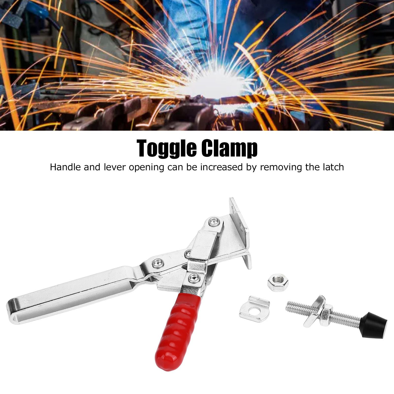 Toggle Clamp Vertical Fast Long Arm Crimping Clamps Inspection Tool Tooling Clamps Fixing Clamps Woodworking V1294-YM0523-3114220030811