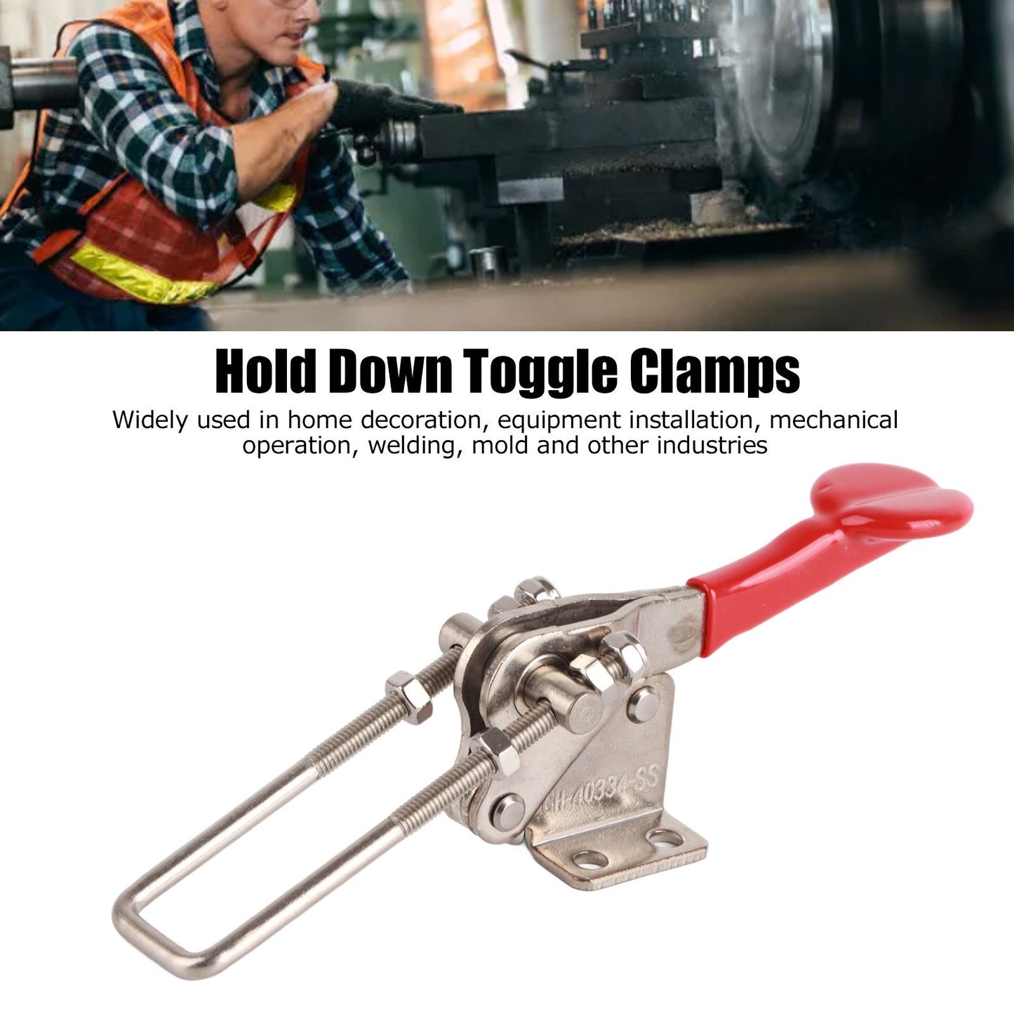 Quick Release Toggle Clamp Stainless Steel Adjustable Push Pull Quick Release Toggle Latch Clamp V1294-YM0523-3114220030911