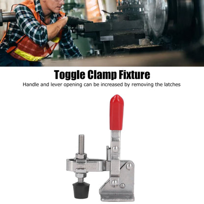 Vertical Toggle Clamp Stainless Steel Woodworking Toggle Clamp Hand Clamp Tool for Household V1294-YM0523-3114220031211