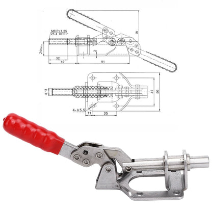 Push Pull Toggle Clamp 302F 136kg Clamping Force Quick Release Toggle Clamp for Equipment Installation Welding V1294-YM0523-3114220031311