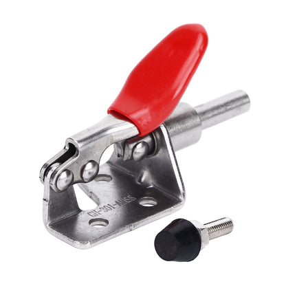 Quick Release Toggle Clamp Stainless Steel 99.2lb Capacity Prevent Slip Push Pull Lever Clamp for Woodworking V1294-YM0523-3114220031411