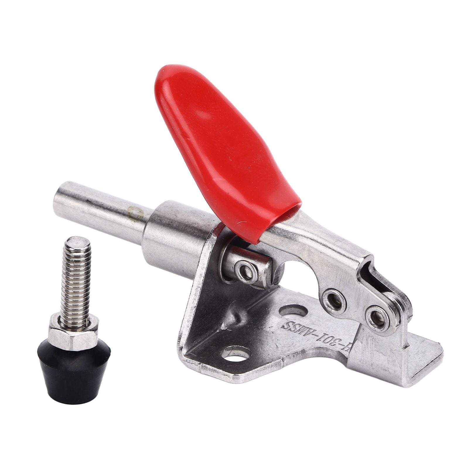 Quick Release Toggle Clamp Stainless Steel 99.2lb Capacity Prevent Slip Push Pull Lever Clamp for Woodworking V1294-YM0523-3114220031411