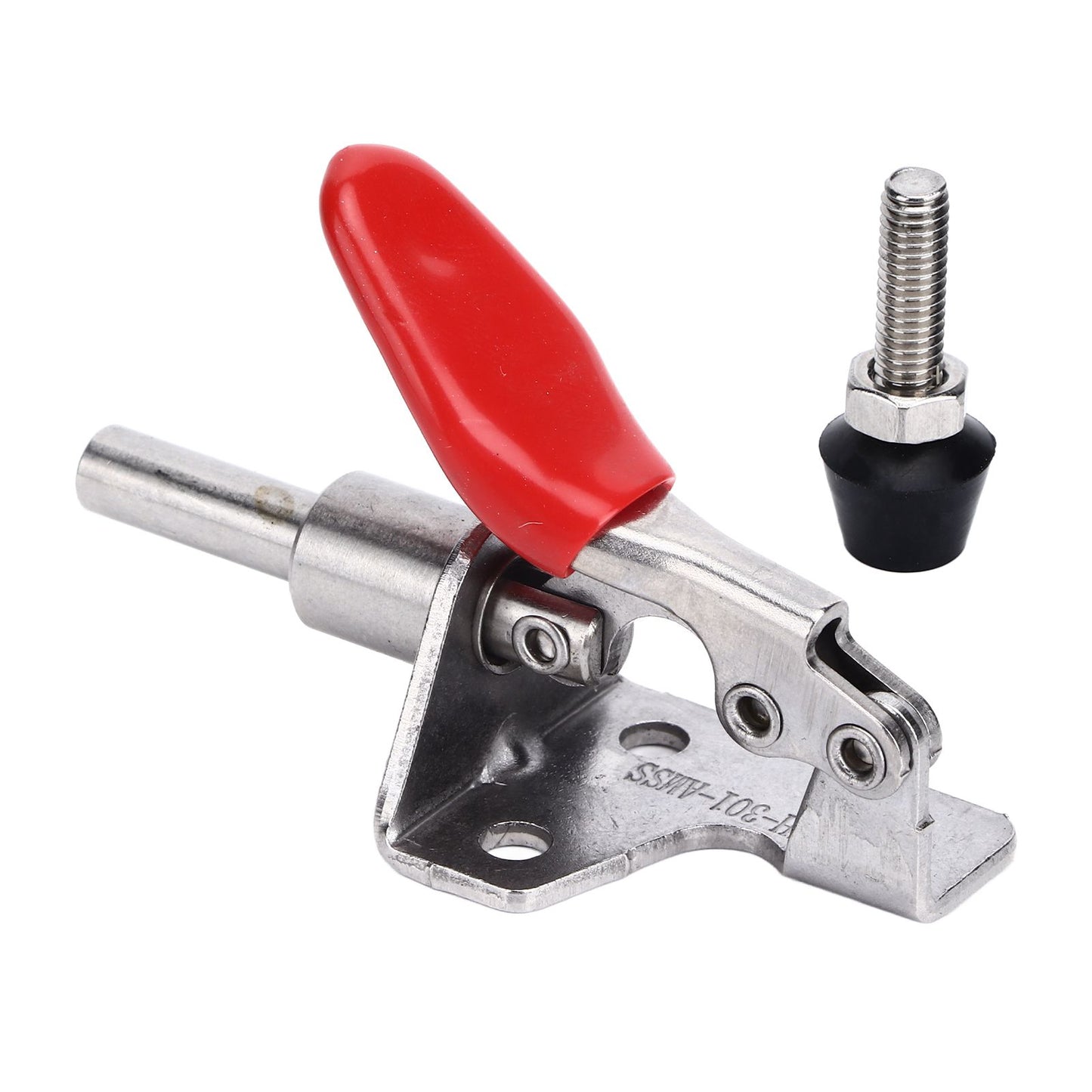 Quick Release Toggle Clamp Stainless Steel 99.2lb Capacity Prevent Slip Push Pull Lever Clamp for Woodworking V1294-YM0523-3114220031411