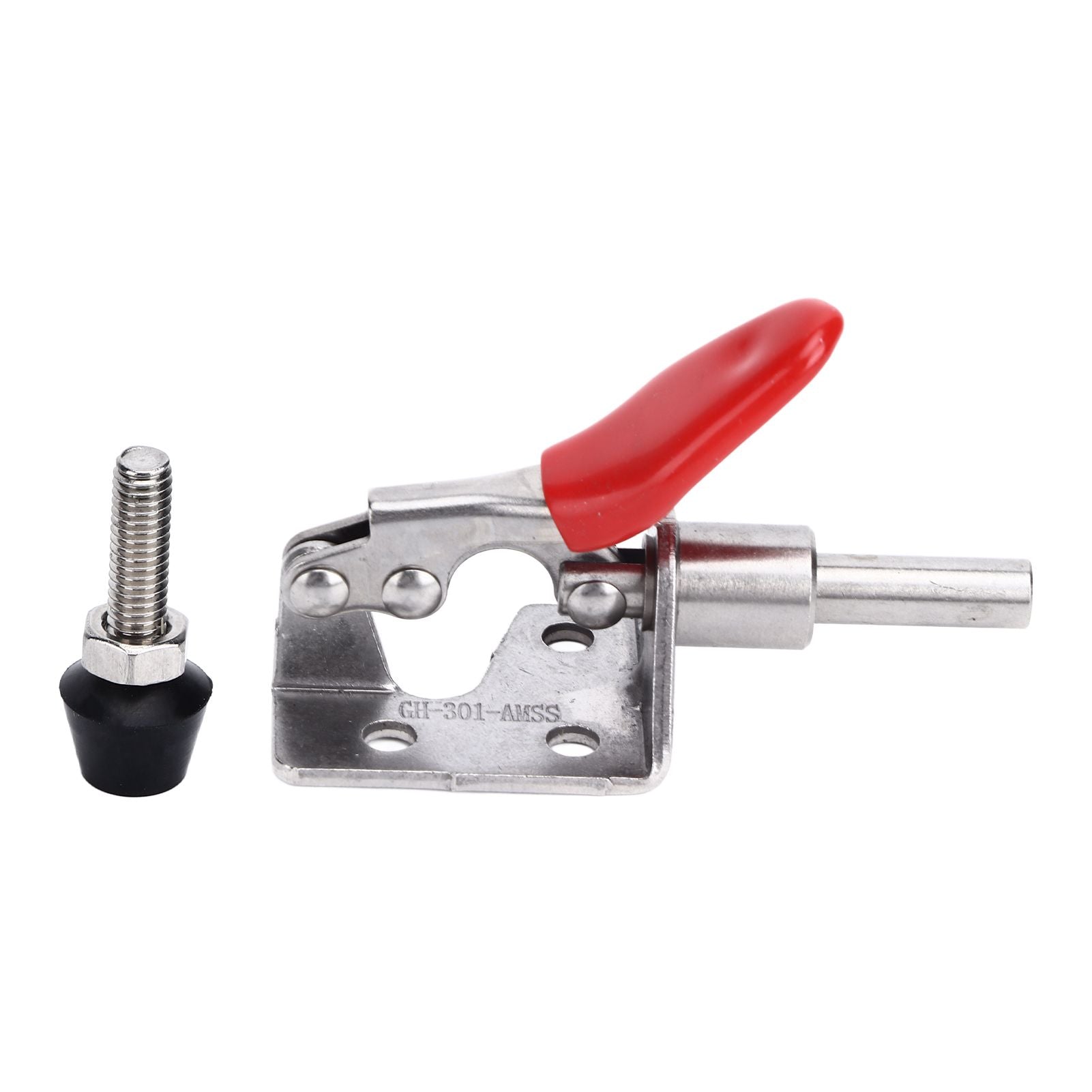 Quick Release Toggle Clamp Stainless Steel 99.2lb Capacity Prevent Slip Push Pull Lever Clamp for Woodworking V1294-YM0523-3114220031411