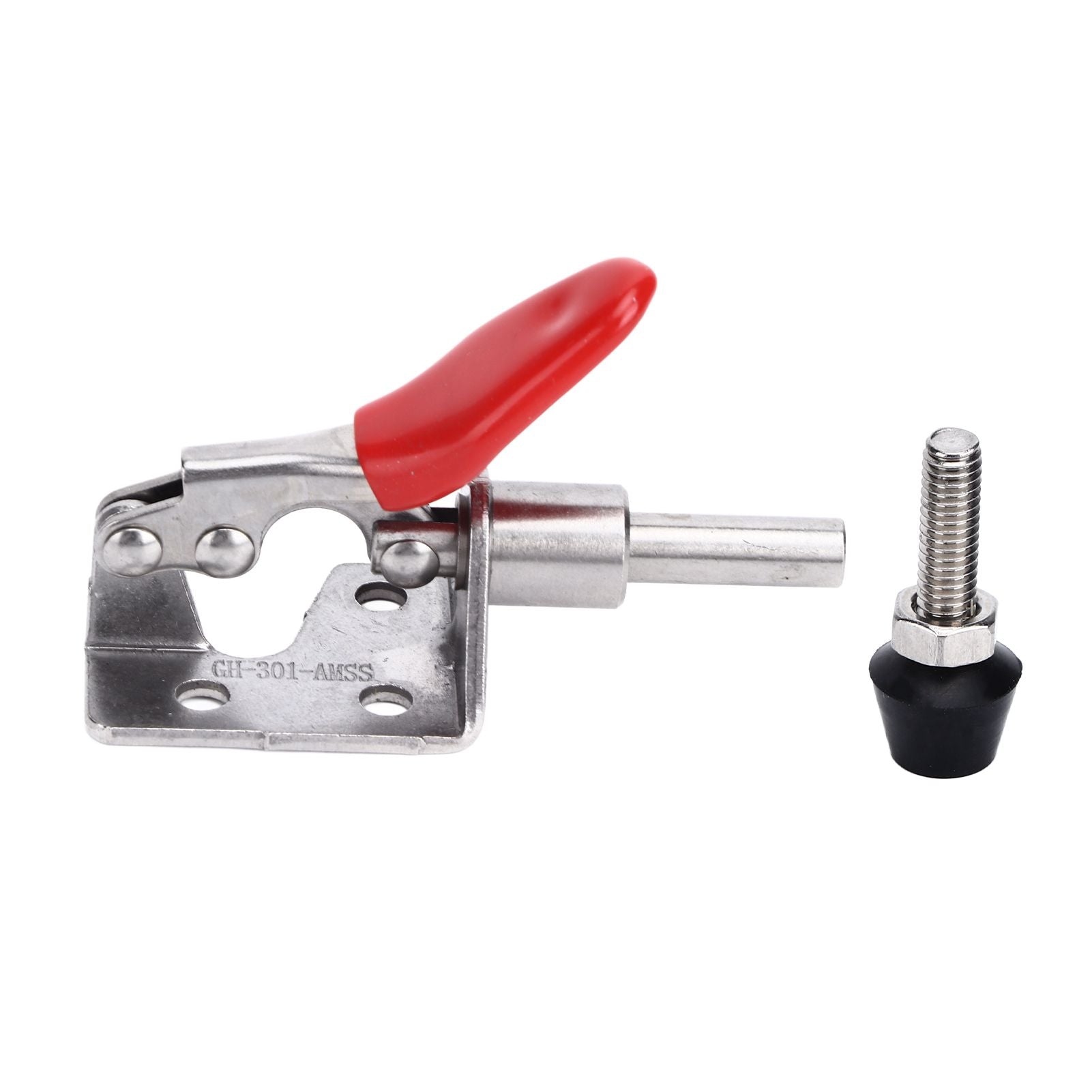 Quick Release Toggle Clamp Stainless Steel 99.2lb Capacity Prevent Slip Push Pull Lever Clamp for Woodworking V1294-YM0523-3114220031411