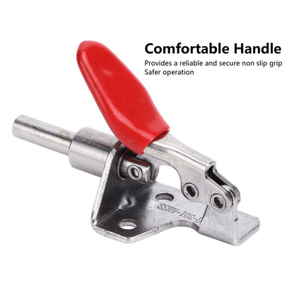 Quick Release Toggle Clamp Stainless Steel 99.2lb Capacity Prevent Slip Push Pull Lever Clamp for Woodworking V1294-YM0523-3114220031411