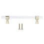 Crystal Acrylic Handle Transparent Easy to Install Drawer Pull Handle for Cabinets Drawers Dressers B01277S V1294-YM0523-3114220031813