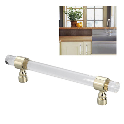 Crystal Acrylic Handle Transparent Easy to Install Drawer Pull Handle for Cabinets Drawers Dressers B01277S V1294-YM0523-3114220031813