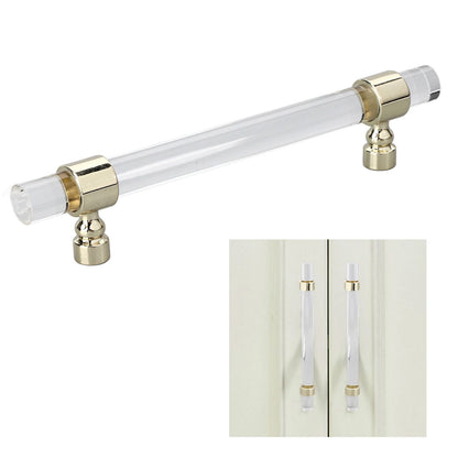 Crystal Acrylic Handle Transparent Easy to Install Drawer Pull Handle for Cabinets Drawers Dressers B01277S V1294-YM0523-3114220031813