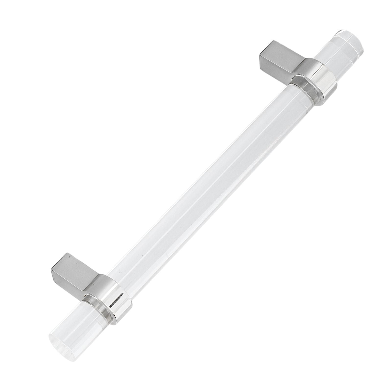 Crystal Acrylic Handle Modern Transparent Drawer Pull Handle for Closets Bookcases Shoe Cabinet Hole Spacing V1294-YM0523-3114220031911