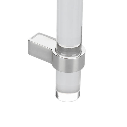 Crystal Acrylic Handle Modern Transparent Drawer Pull Handle for Closets Bookcases Shoe Cabinet Hole Spacing V1294-YM0523-3114220031911