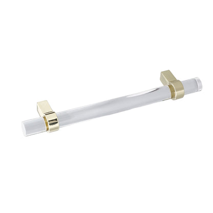 Crystal Acrylic Handle Modern Transparent Drawer Pull Handle for Closets Bookcases Shoe Cabinet Hole V1294-YM0523-3114220031914