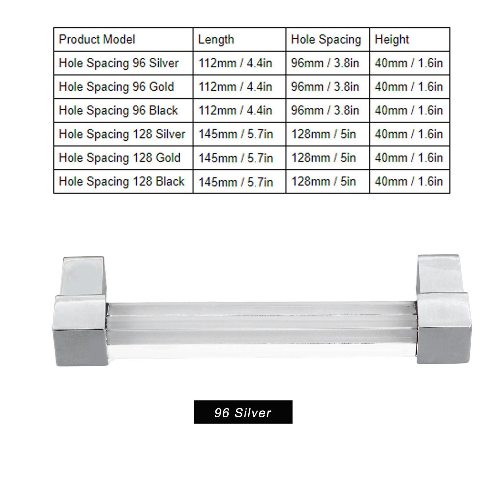 Acrylic Drawer Pulls Single Hole Crystal Cabinet Drawer Pulls for Kitchen Cabinets Dresser Cupboard Hole V1294-YM0523-3114220032211