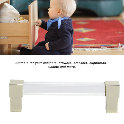Acrylic Drawer Pulls Single Hole Crystal Cabinet Drawer Pulls for Kitchen Cabinets Dresser Cupboard Hole V1294-YM0523-3114220032215