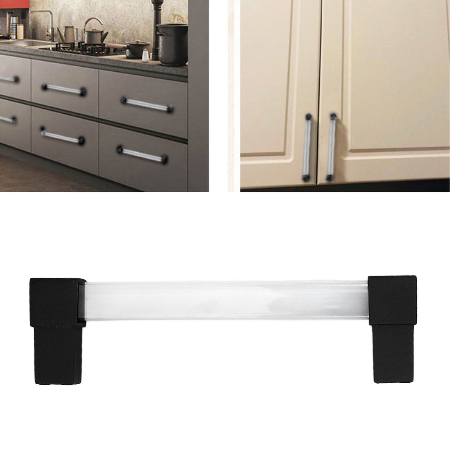 Acrylic Drawer Pulls Single Hole Crystal Cabinet Drawer Pulls for Kitchen Cabinets Dresser Cupboard Hole V1294-YM0523-3114220032216