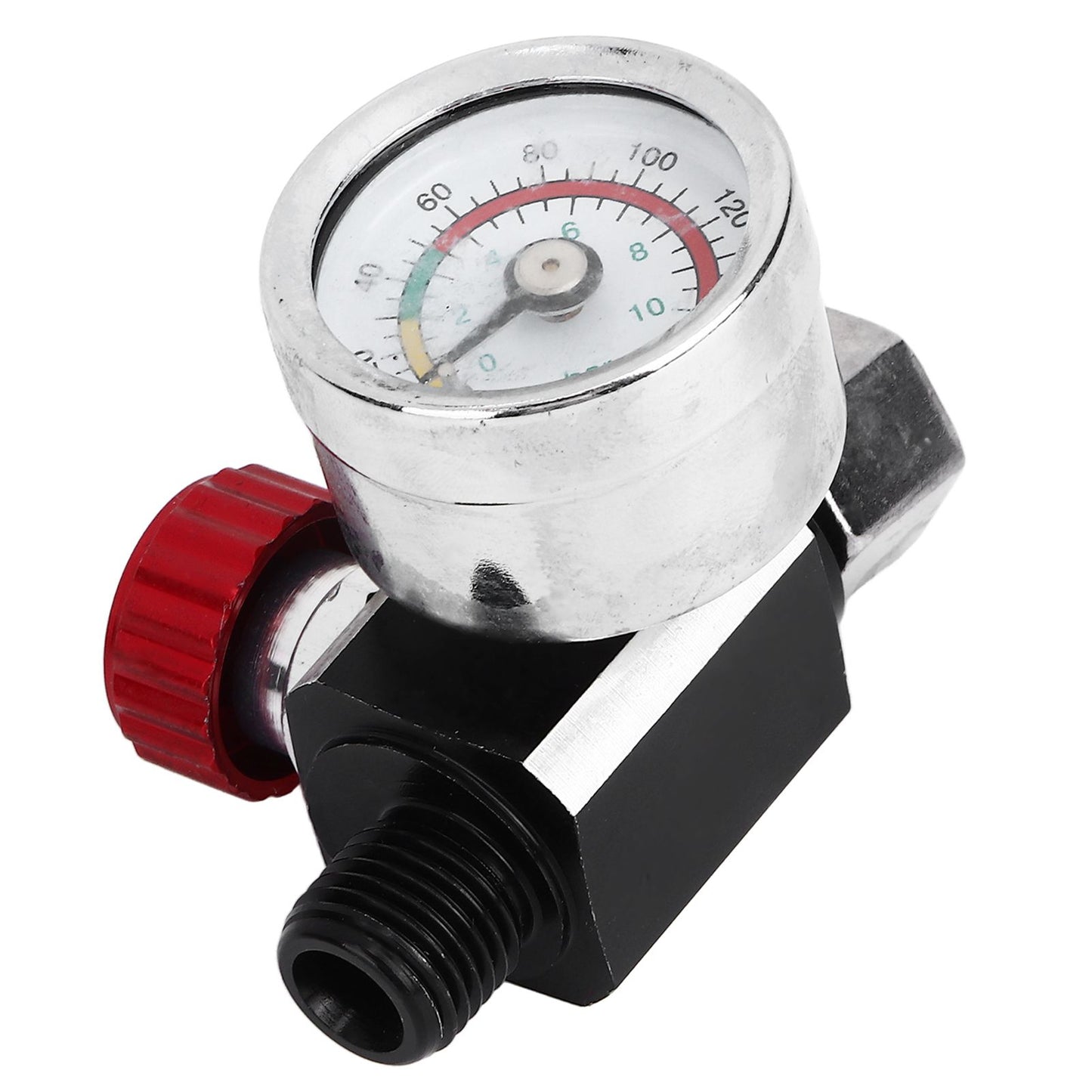 G1/4 140psi Air Pressure Regulator Spray Paint Air Pressure Regulator Airbrush Adjusting Valve V1294-YM0523-3114220032511