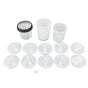 Disposable Paint Spray Cup Plastic Spray Paint Mixing Cup with Lids Painting Supplie 600ml V1294-YM0523-3114220033511
