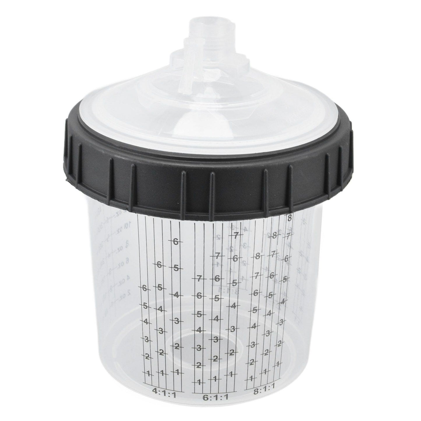 Disposable Paint Spray Cup Plastic Spray Paint Mixing Cup with Lids Painting Supplie 600ml V1294-YM0523-3114220033511
