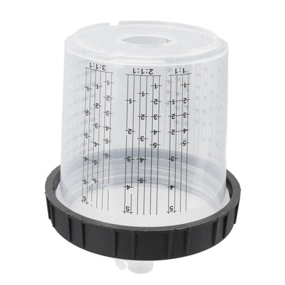 Disposable Paint Spray Cup Plastic Spray Paint Mixing Cup with Lids Painting Supplie 600ml V1294-YM0523-3114220033511