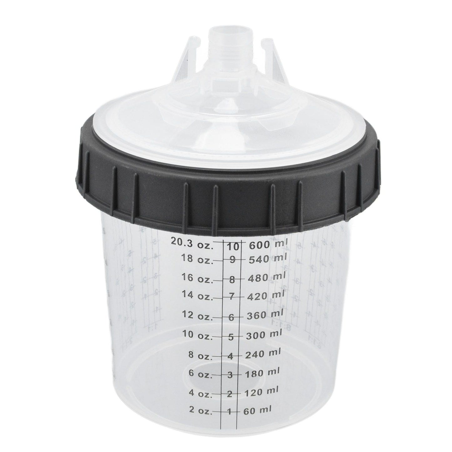 Disposable Paint Spray Cup Plastic Spray Paint Mixing Cup with Lids Painting Supplie 600ml V1294-YM0523-3114220033511