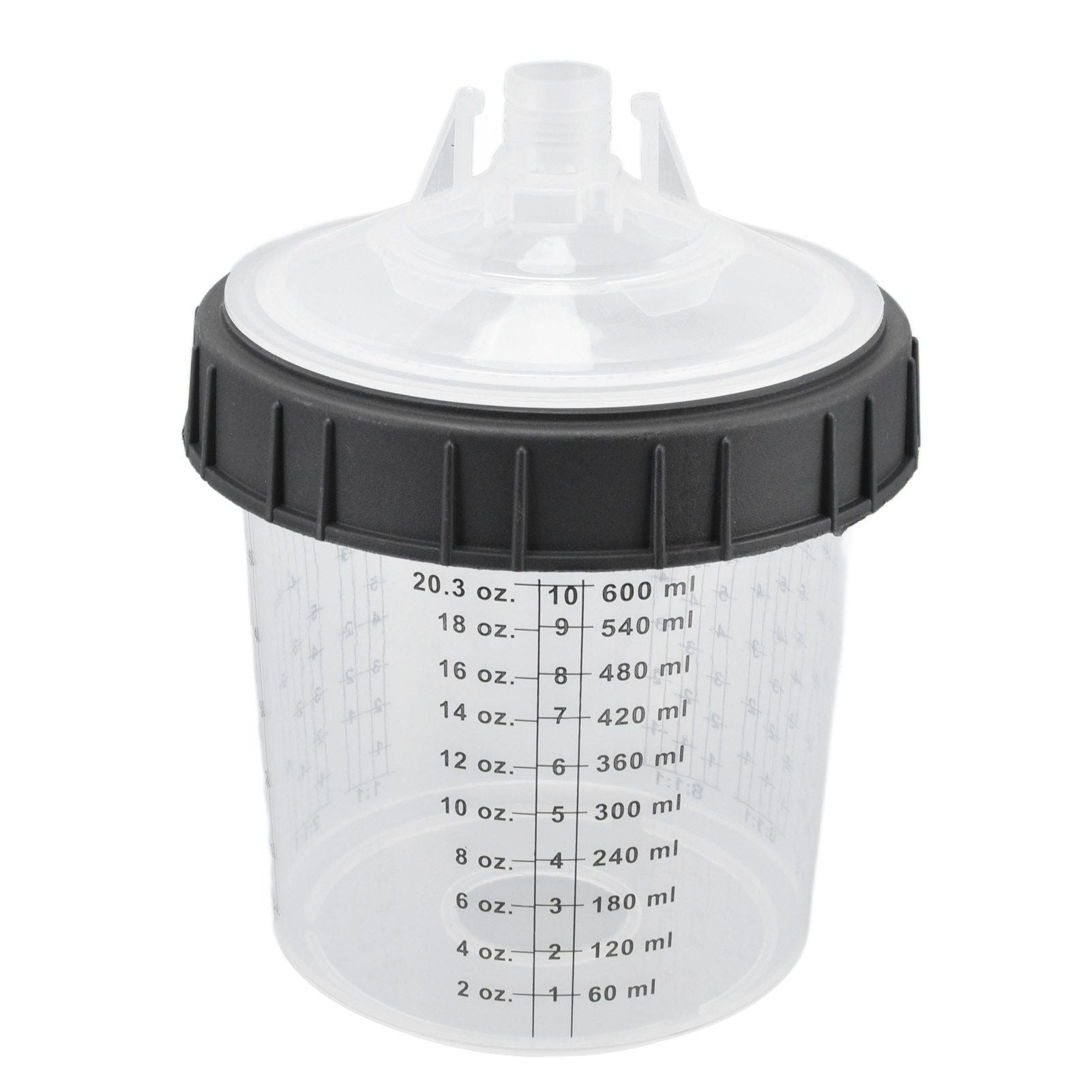 Disposable Paint Spray Cup Plastic Spray Paint Mixing Cup with Lids Painting Supplie 600ml V1294-YM0523-3114220033511