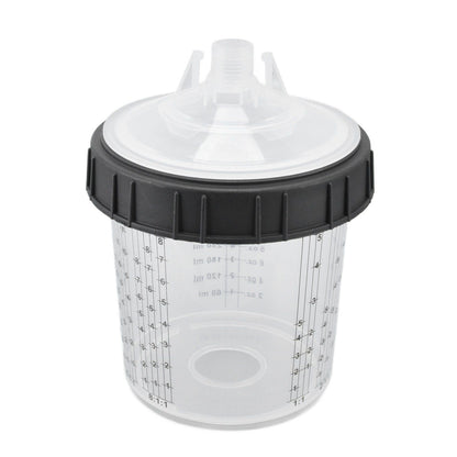 Disposable Paint Spray Cup Plastic Spray Paint Mixing Cup with Lids Painting Supplie 600ml V1294-YM0523-3114220033511