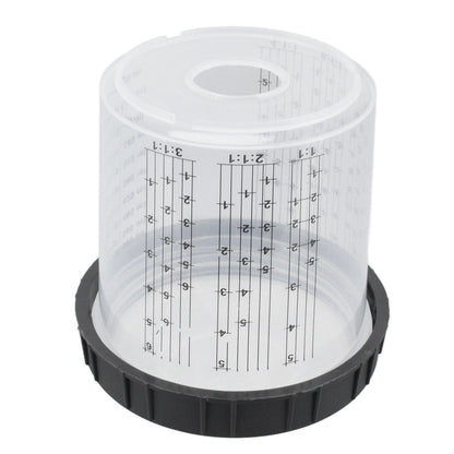 Disposable Paint Spray Cup Plastic Spray Paint Mixing Cup with Lids Painting Supplie 600ml V1294-YM0523-3114220033511