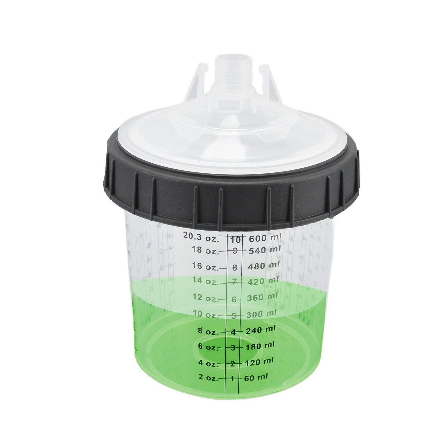 Disposable Paint Spray Cup Plastic Spray Paint Mixing Cup with Lids Painting Supplie 600ml V1294-YM0523-3114220033511