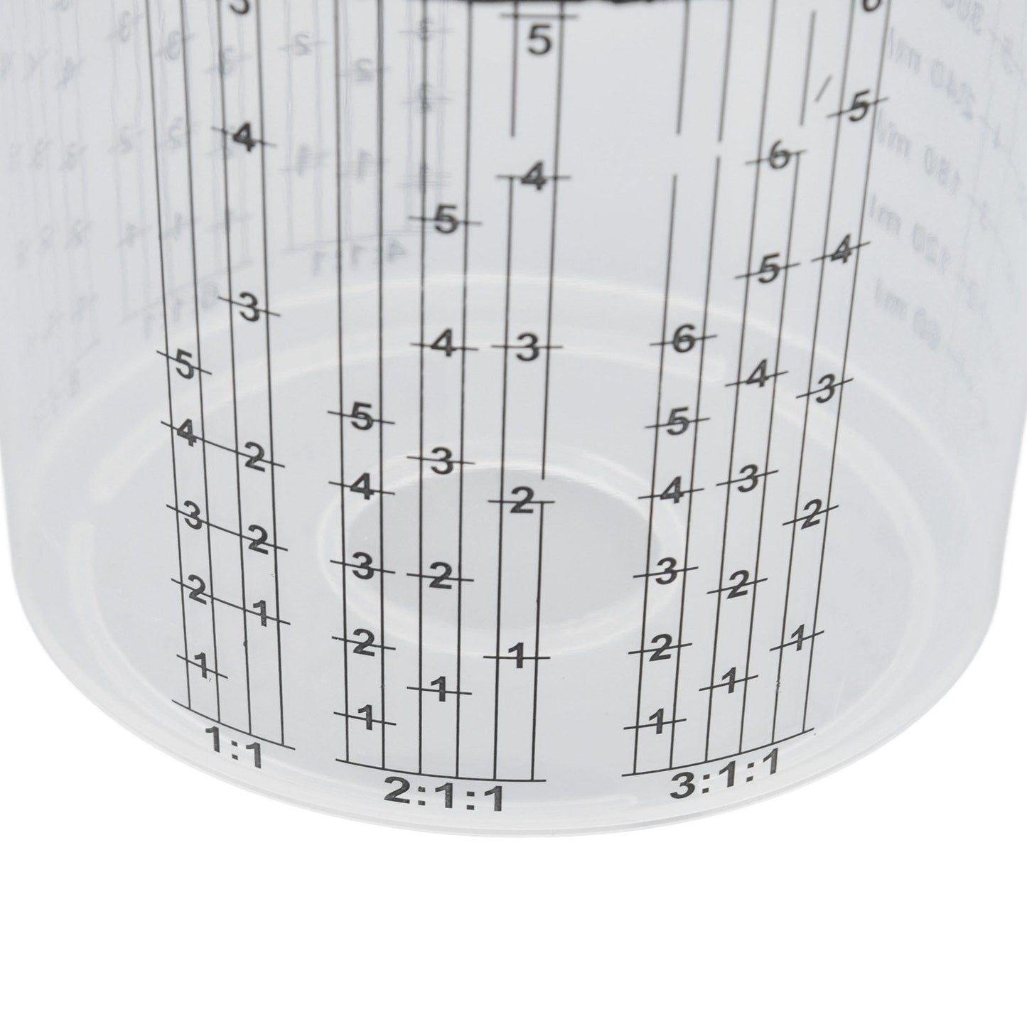 Disposable Paint Spray Cup Plastic Spray Paint Mixing Cup with Lids Painting Supplie 600ml V1294-YM0523-3114220033511
