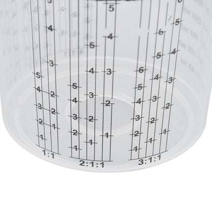 Disposable Paint Spray Cup Plastic Spray Paint Mixing Cup with Lids Painting Supplie 600ml V1294-YM0523-3114220033511