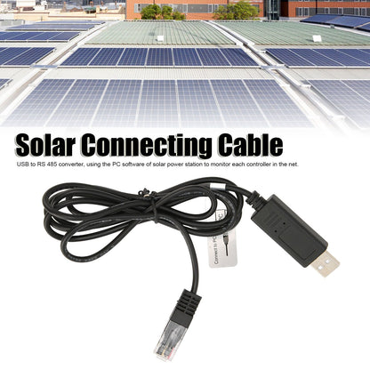 USB to RS 485 PC Communication Cable 1.5meter Long Brass Portable PC Communication Cable Replacement for V1294-YM0523-3114220033911