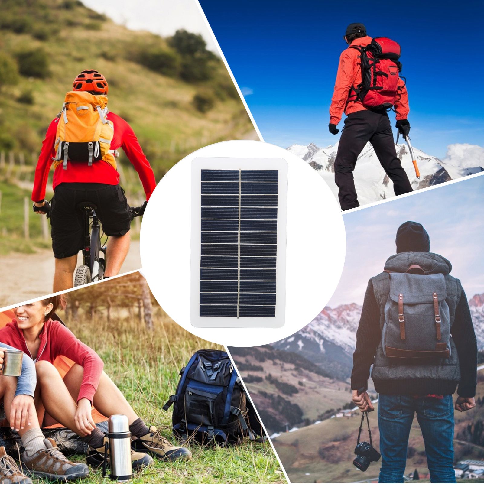 Mini Solar Panel 5V 2W 400mA Heat Resistant Waterproof Space Saving Widely Used Mini Solar Cell for Phone V1294-YM0523-3114220034011
