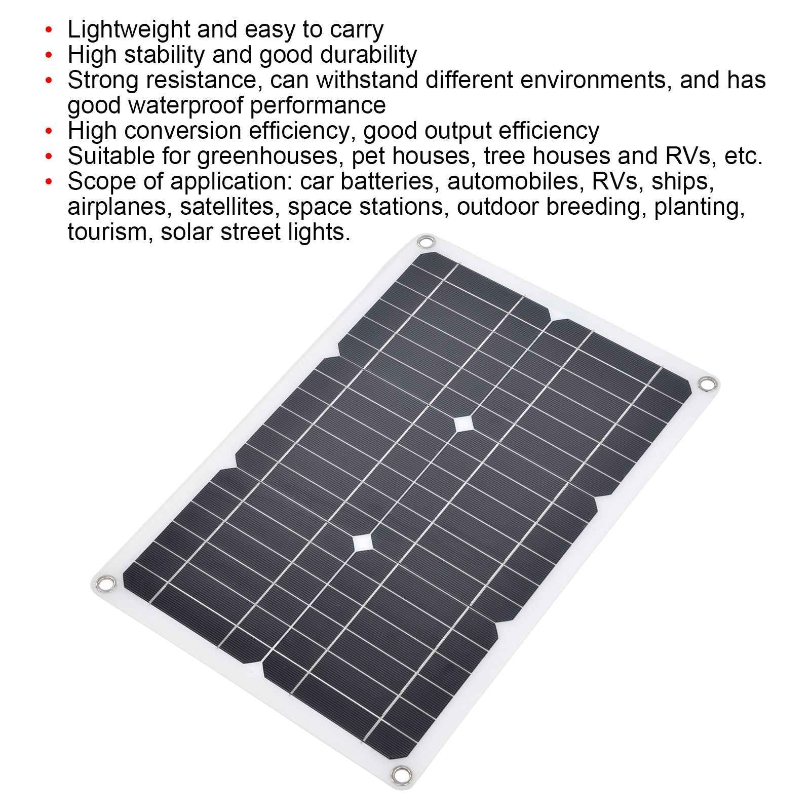 Dual USB Port Solar Panel Versatile Portable Solar Panel Charger Photovoltaic Charging with 10A Controller V1294-YM0523-3114220034111