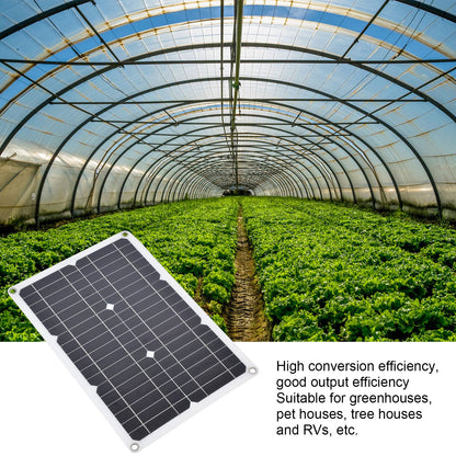 Dual USB Port Solar Panel Versatile Portable Solar Panel Charger Photovoltaic Charging with 10A Controller V1294-YM0523-3114220034111
